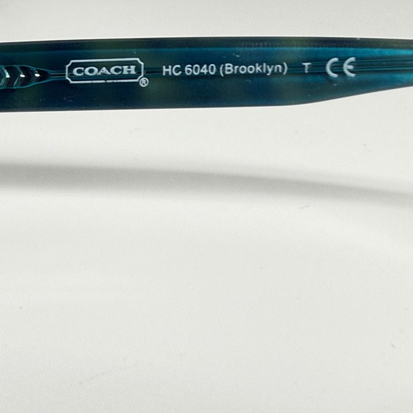 Coach‎ HC 6040 Brooklyn Eyeglasses Dark Tortoise Teal 50-16-135 Frames 22134 main image 4
